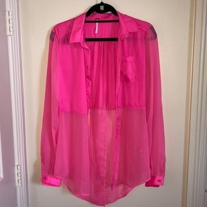 Free people silk button down